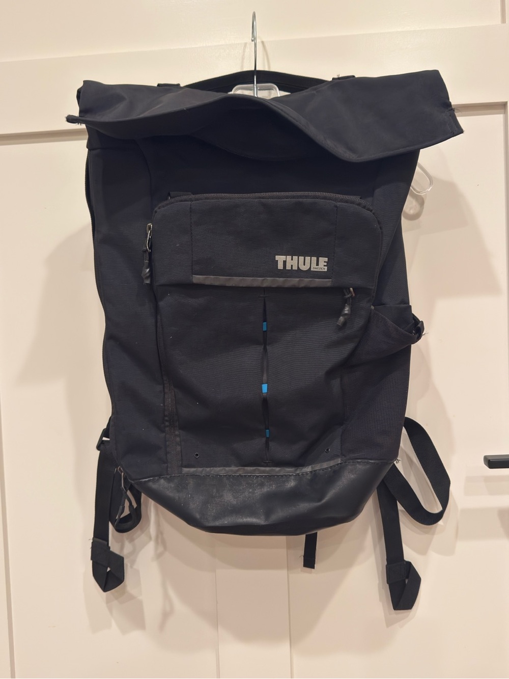 Thule Black Roll-Top Backpack